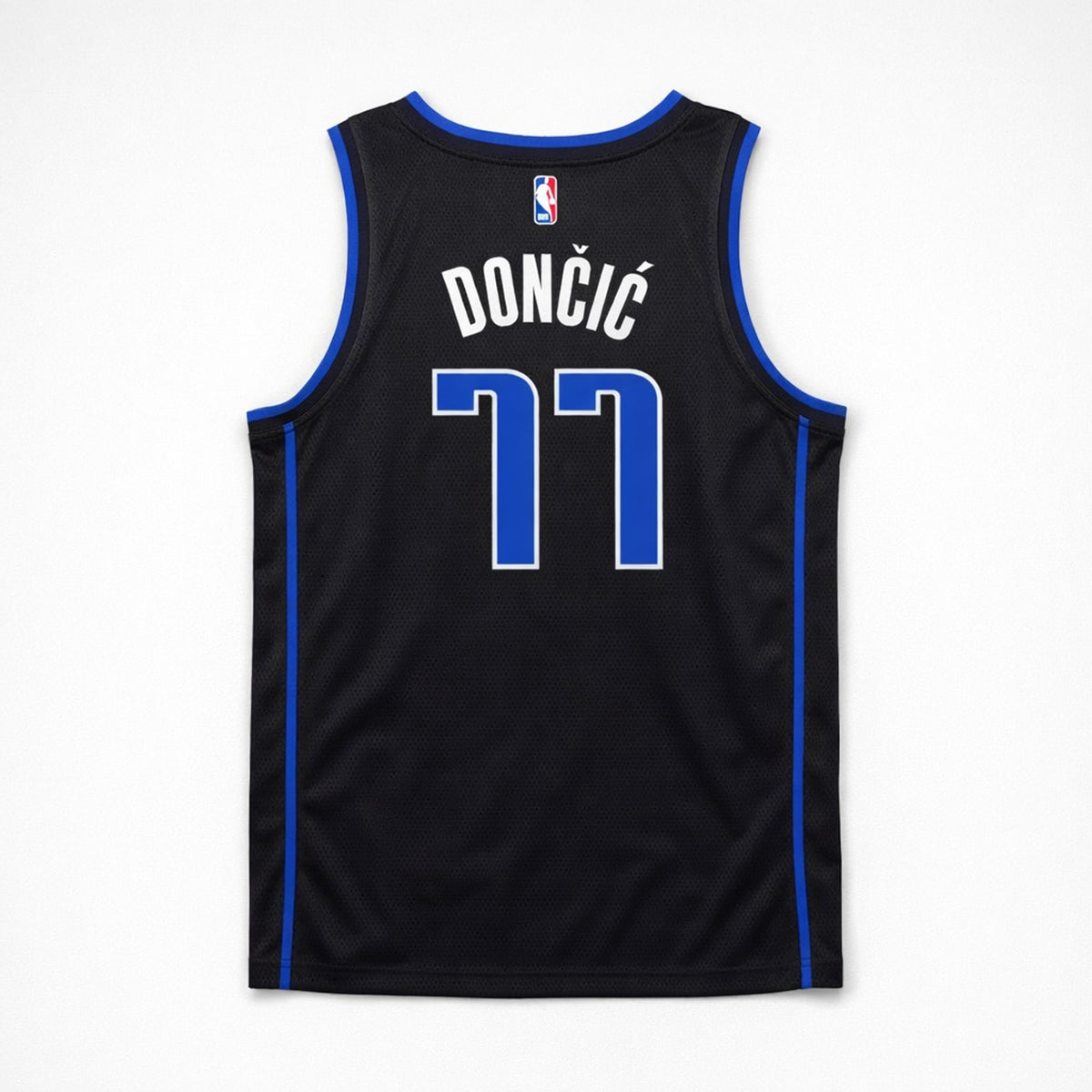 Dončić 77 Mavericks Black Basketball Jersey - 2