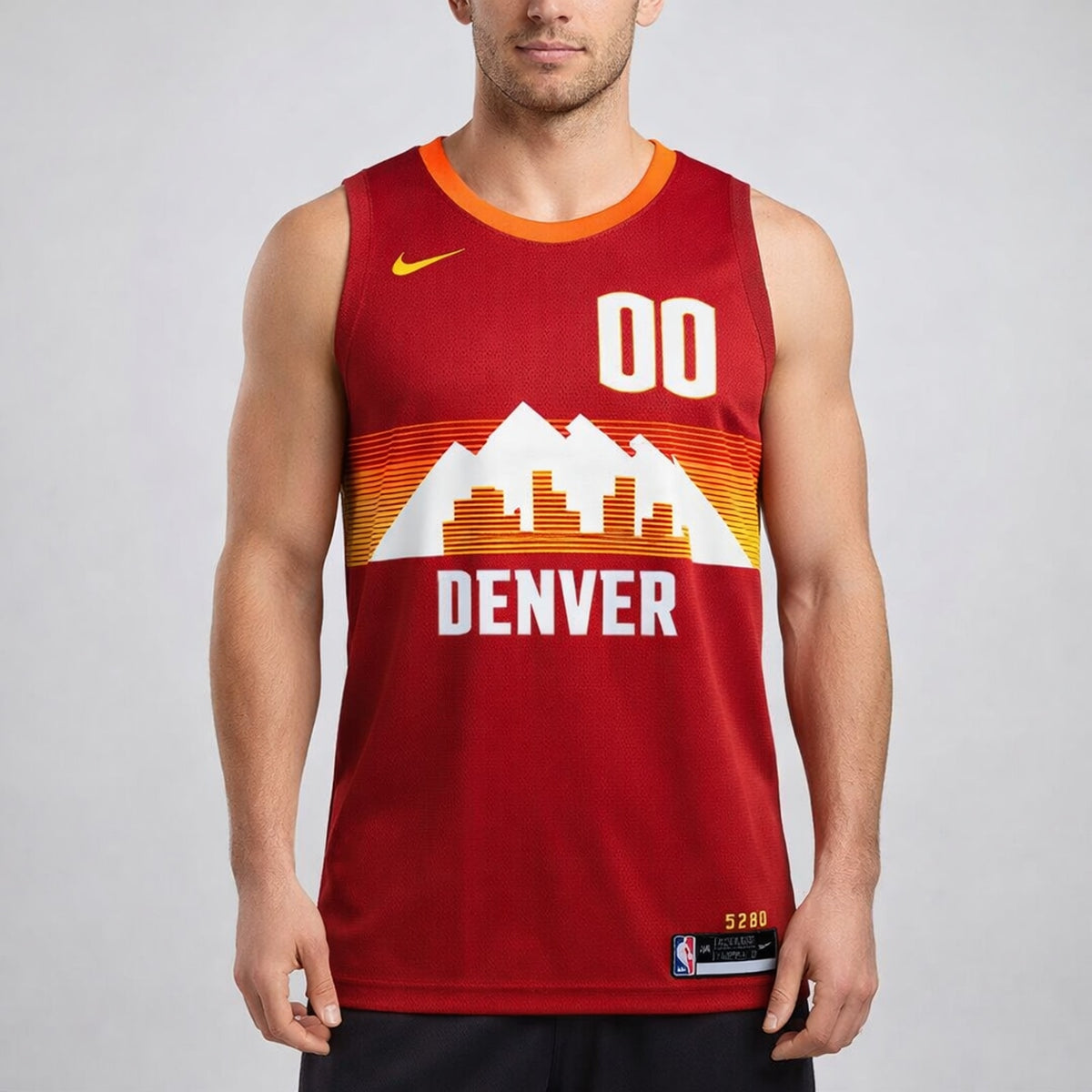 Denver 00 Custom Basketball Jersey - 4