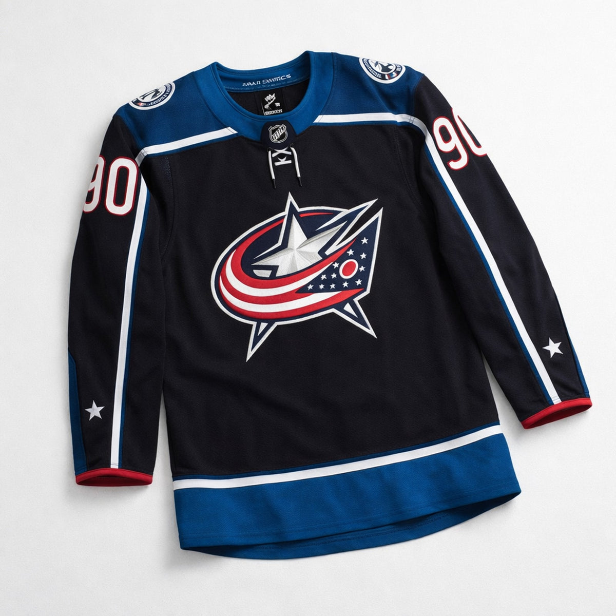 Merzlikins 90 Blue Jackets Hockey Jersey - 3