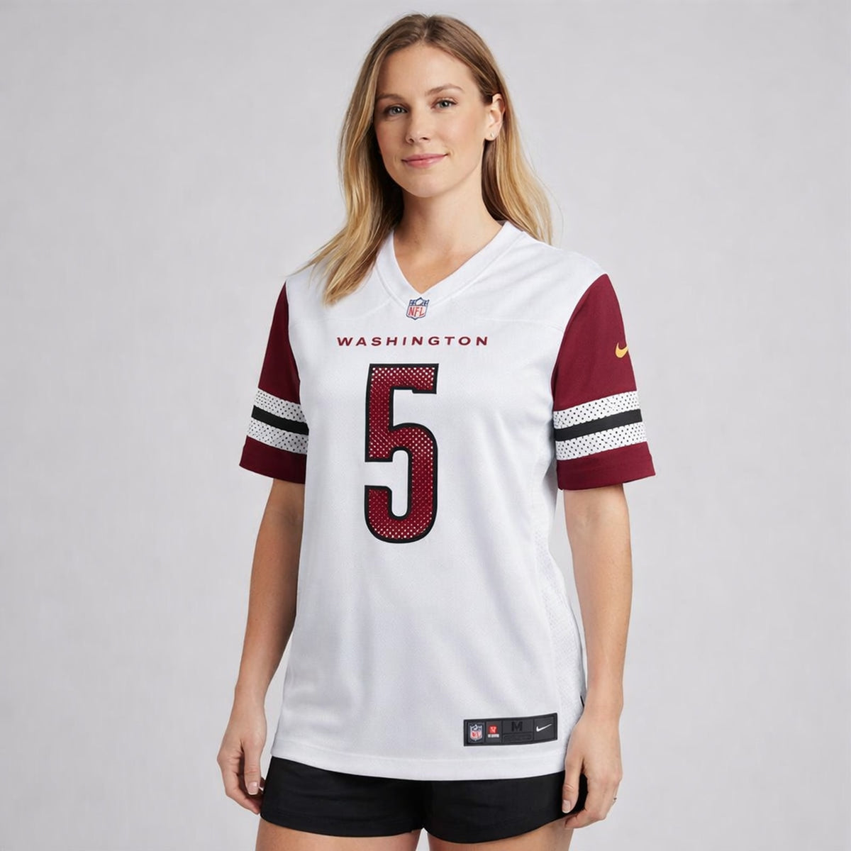 Daniels 5 White Washington Football Jersey - 5
