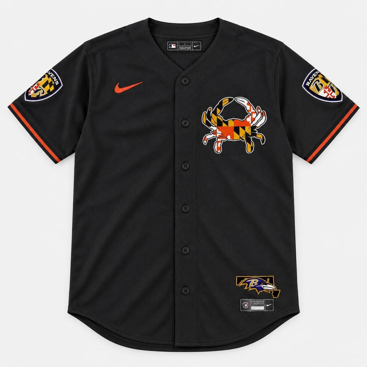 Baltimore Bird Baseball Jersey - Custom Name and Number - 1