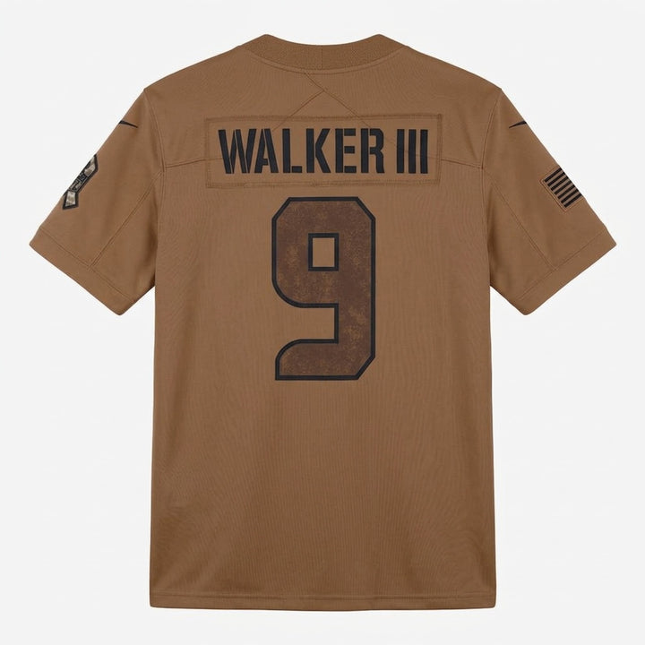 Walker Iii 9 Seattle Football Jersey Brown