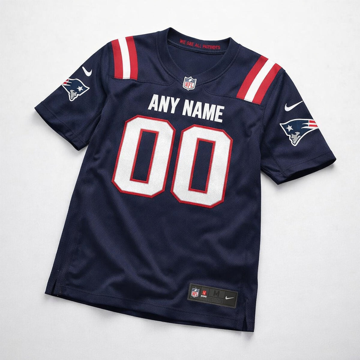 Patriots Any Name 00 Football Jersey - 3