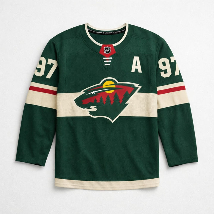 Kaprizov 97 Minnesota Wild Green Hockey Jersey