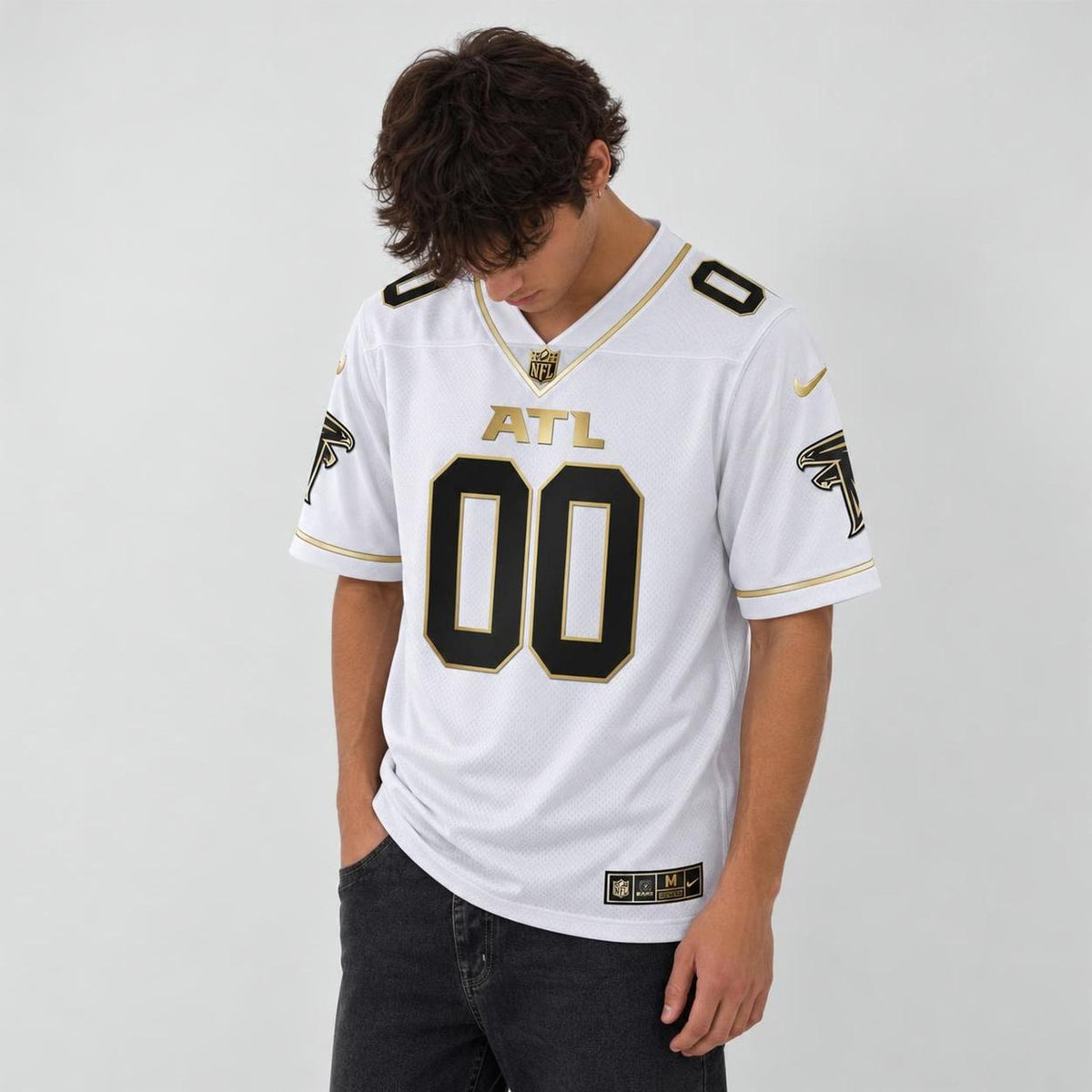 Black Gold Atl Football Jersey - Custom Name and Number - 3