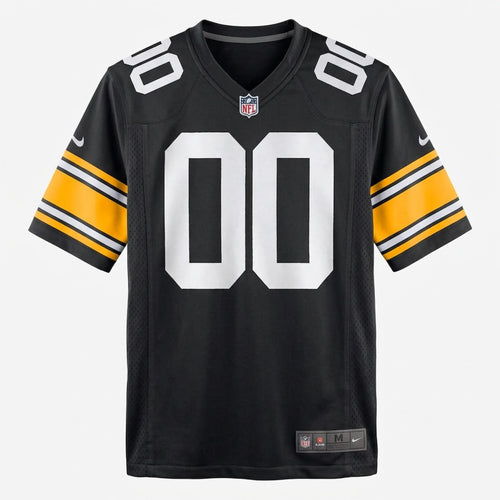 Black Yellow Football Jersey – Custom Name and Number - 1