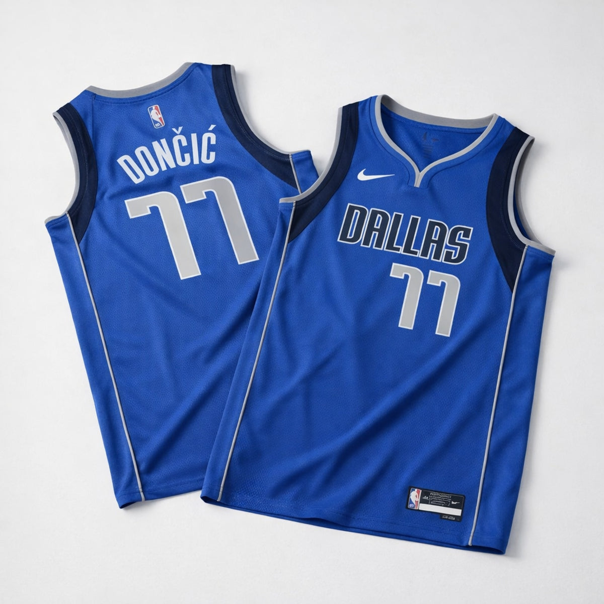 Doncic 77 Dallas Blue Basketball Jersey - 3