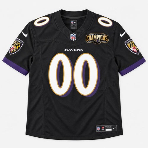 Baltimore Black Purple Football Jersey - Custom Name And Number - 1