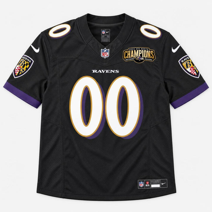 Baltimore Black Purple Football Jersey - Custom Name And Number
