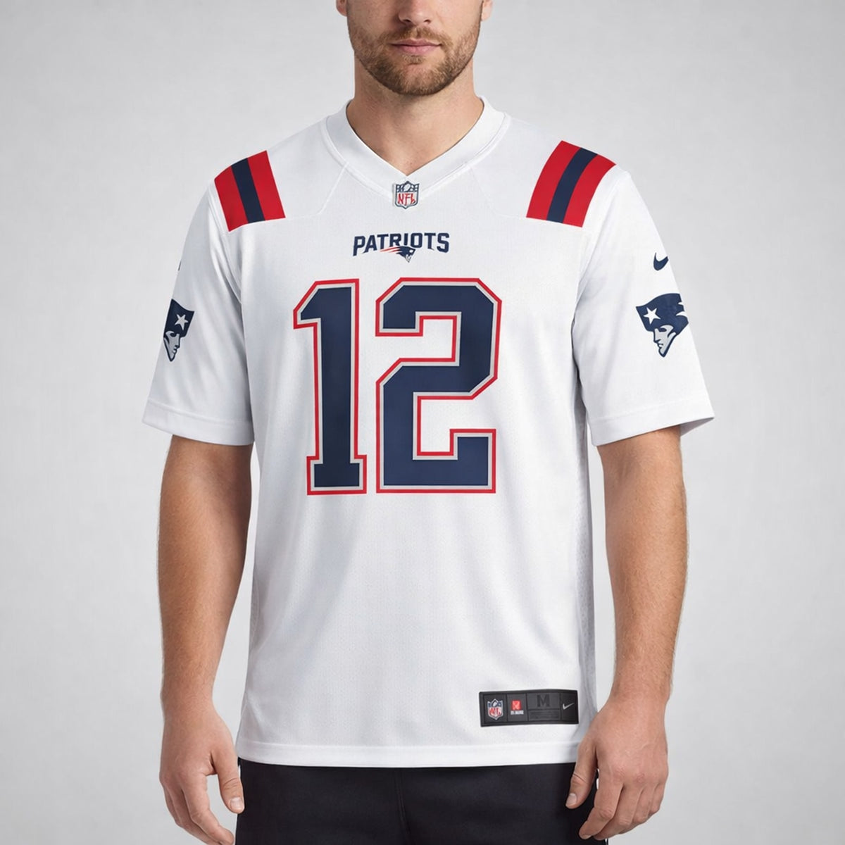 Brady 12 Patriots Football Jersey - 4