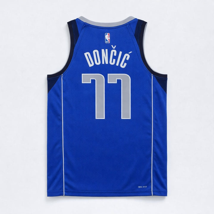 Doncic 77 Dallas Blue Basketball Jersey