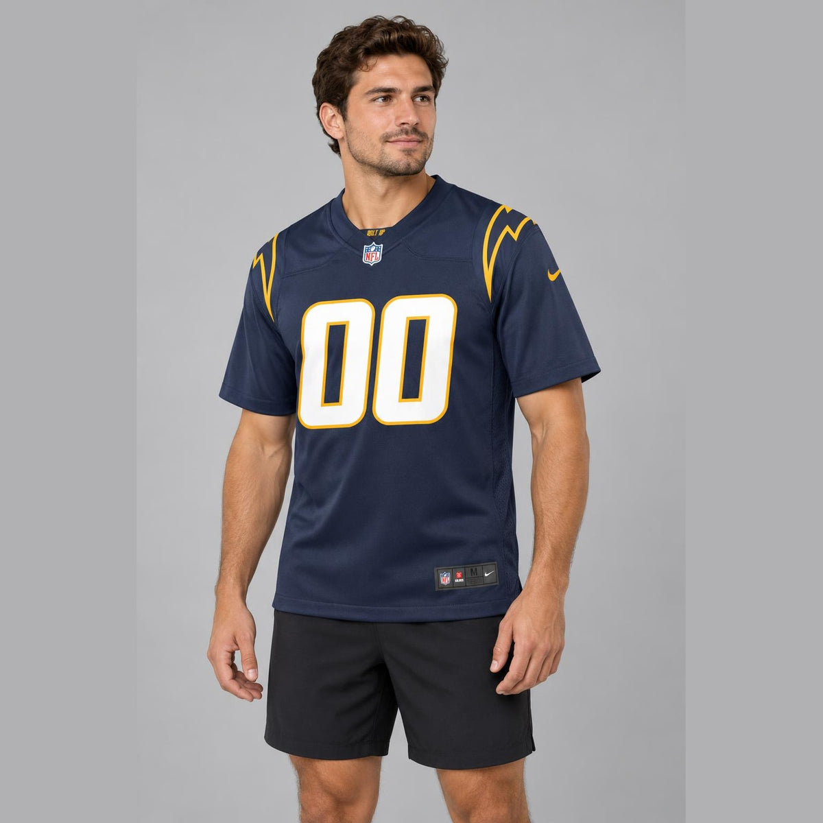 Navy Bolt Football Jersey – Custom Name and Number - 4