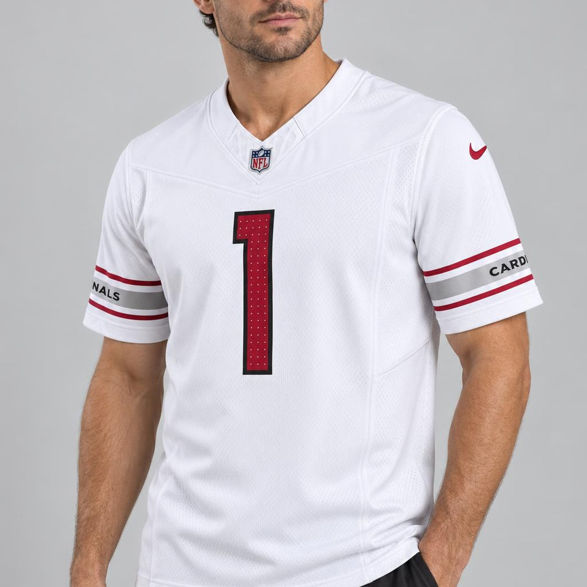 Murray 1 Arizona Cardinals White Football Jersey - 3