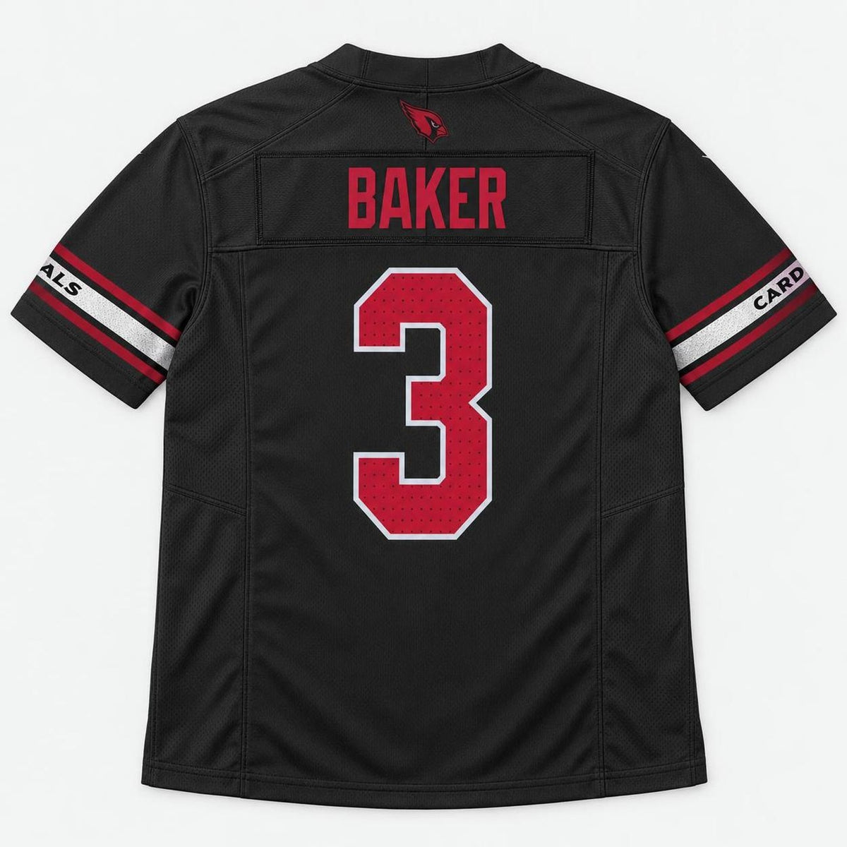 Baker 3 Black Football Jersey - 7