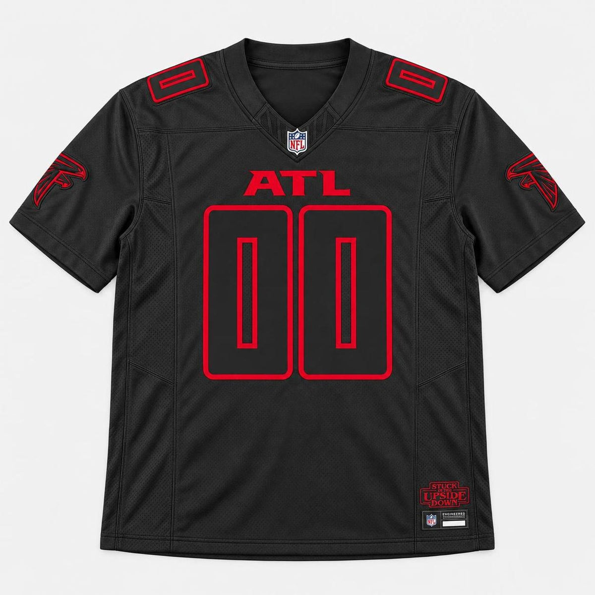 Atl 00 Black Football Jersey - 1