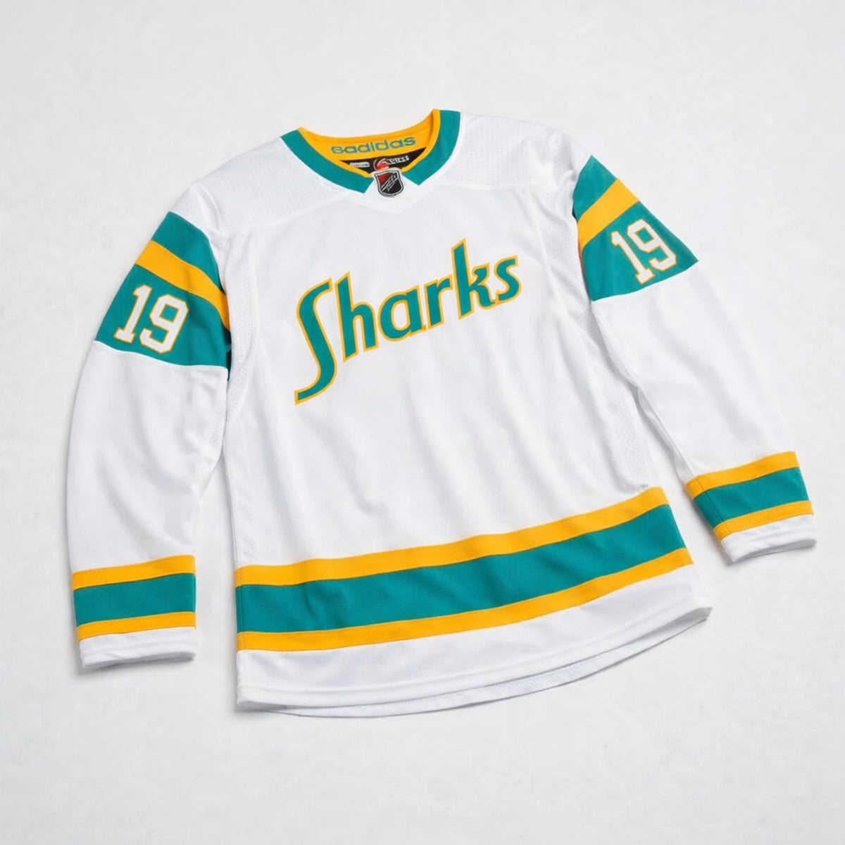 Sharks White Hockey Jersey - 3