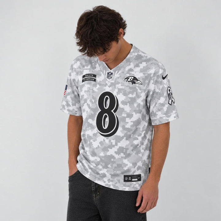 Jackson 8 Arctic Camo Football Jersey