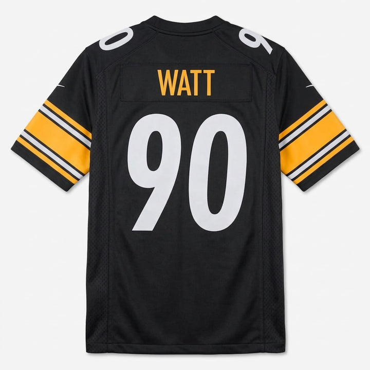 Watt 90 Black Football Jersey
