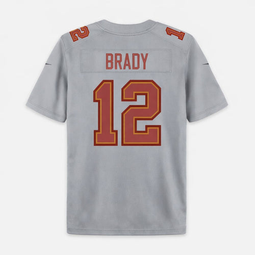 Brady 12 Tampa Bay Gray Football Jersey - 2