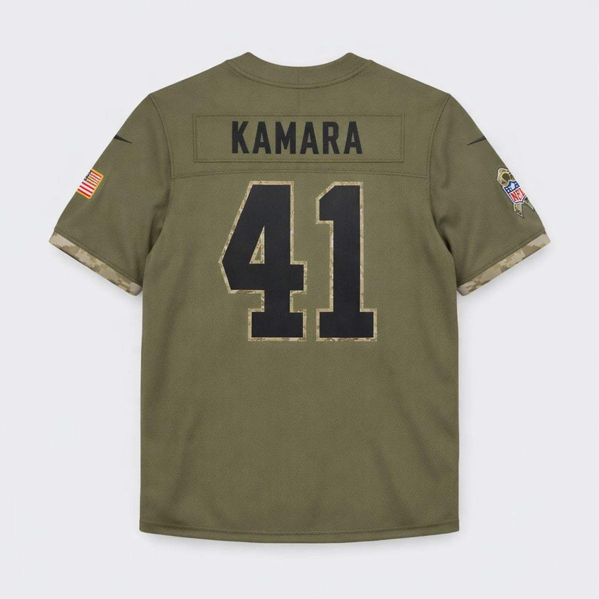 Kamara 41 New Orleans Football Jersey Olive - 2