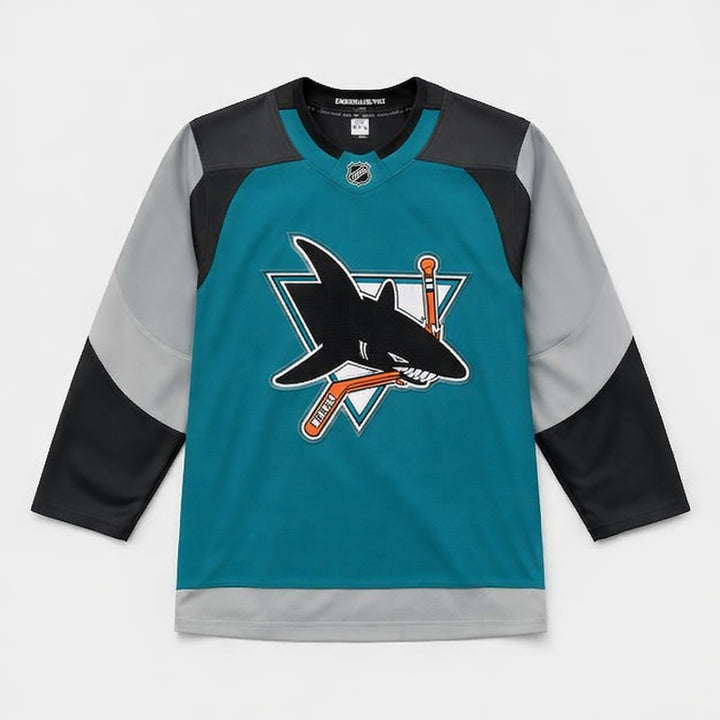 Celebrini 71 San Jose Sharks Teal Hockey Jersey