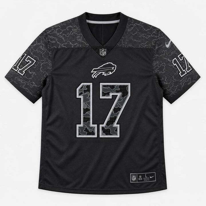 Allen 17 Buffalo Black Football Jersey