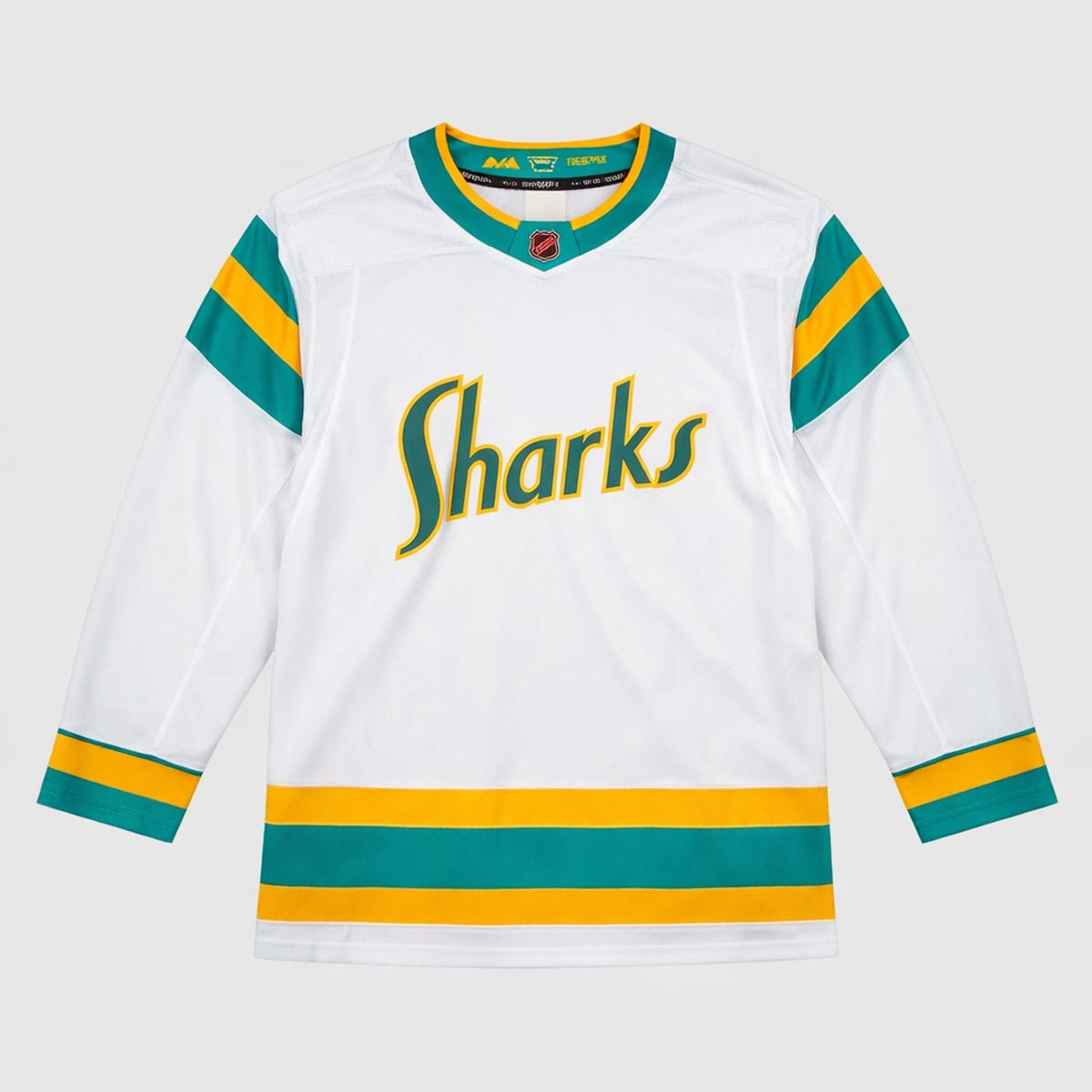 Sharks White Hockey Jersey - 1
