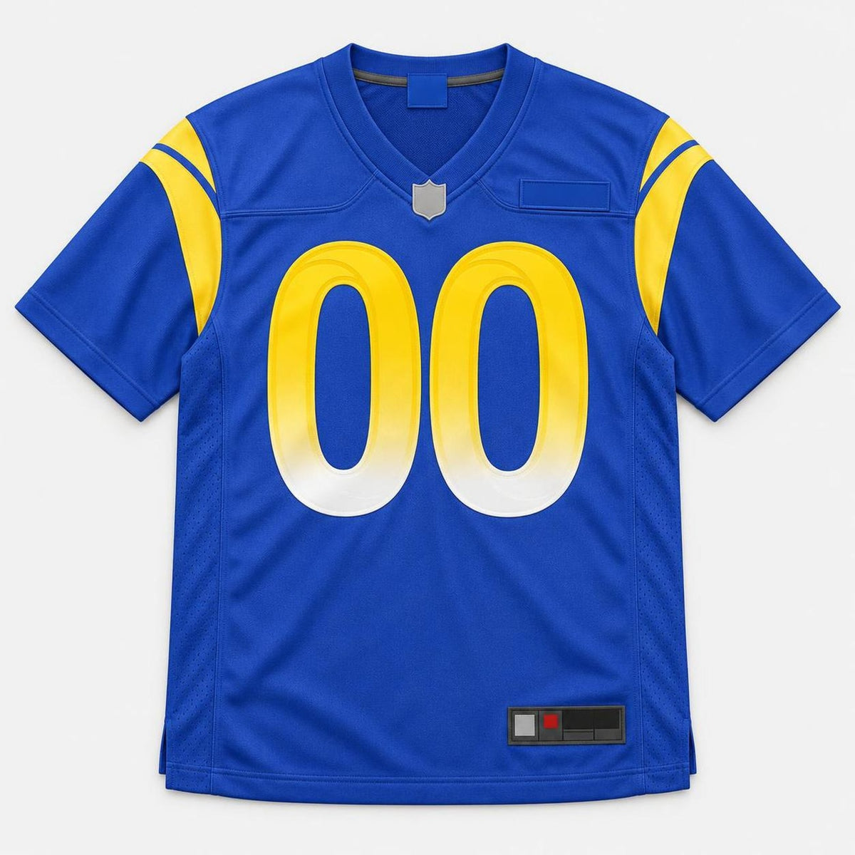 Royal Blue Rams Football Jersey – Custom Name and Number - 2