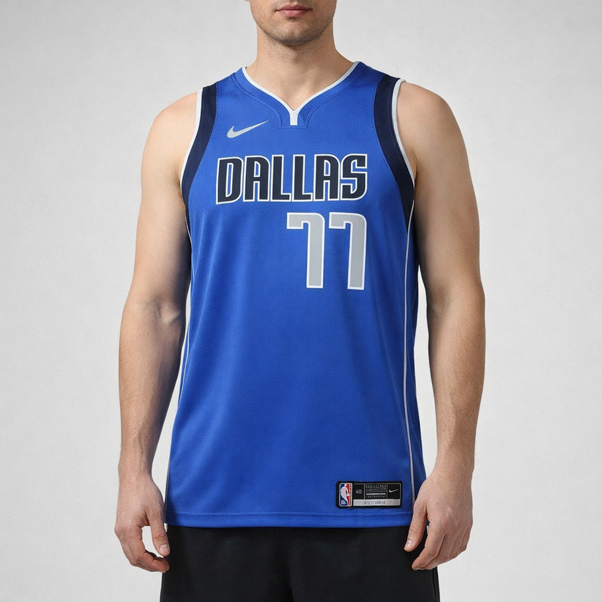 Dončić 77 Dallas Blue Basketball Jersey - 4