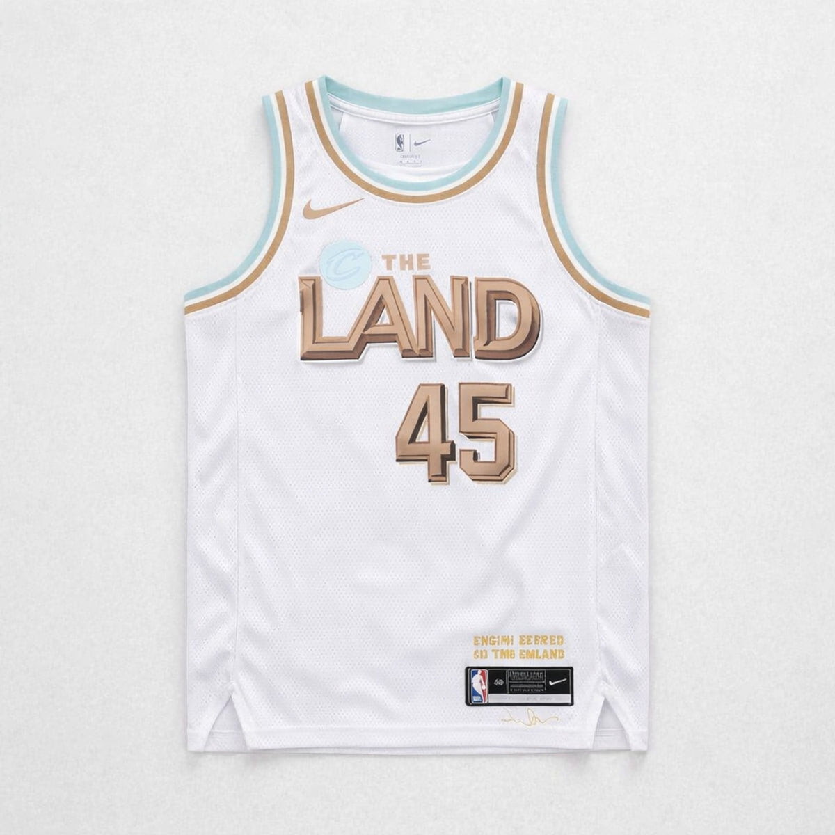 Mitchell 45 The Land Cleveland White Basketball Jersey - 1