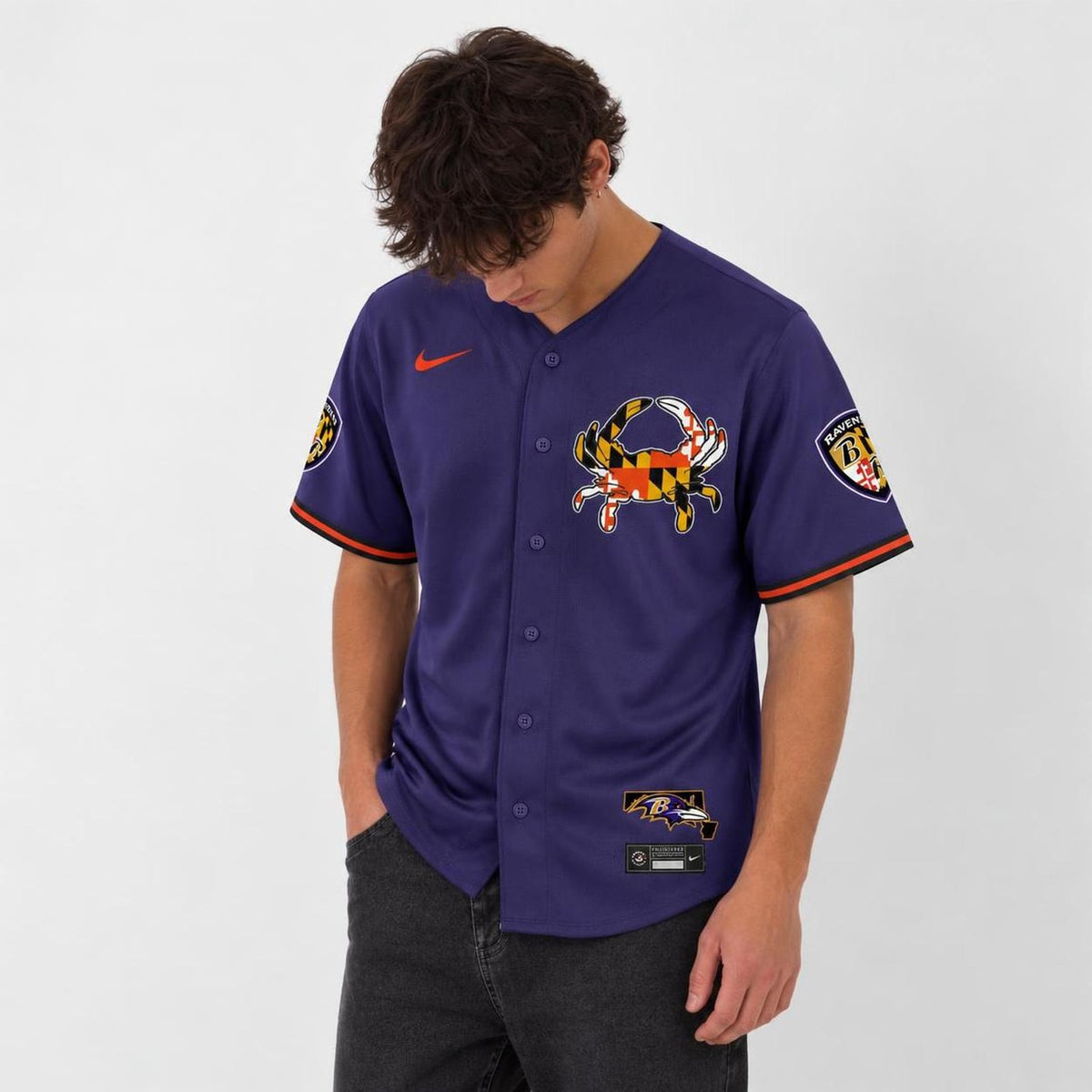 Baltimore Bird Baseball Jersey - Custom Name and Number - 6