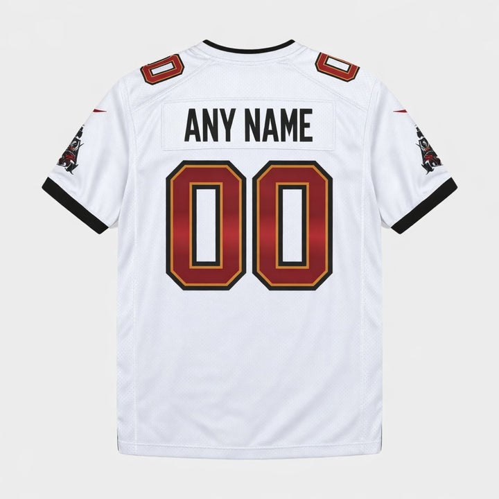 Tampa Bay White Football Jersey – Custom Name and Number