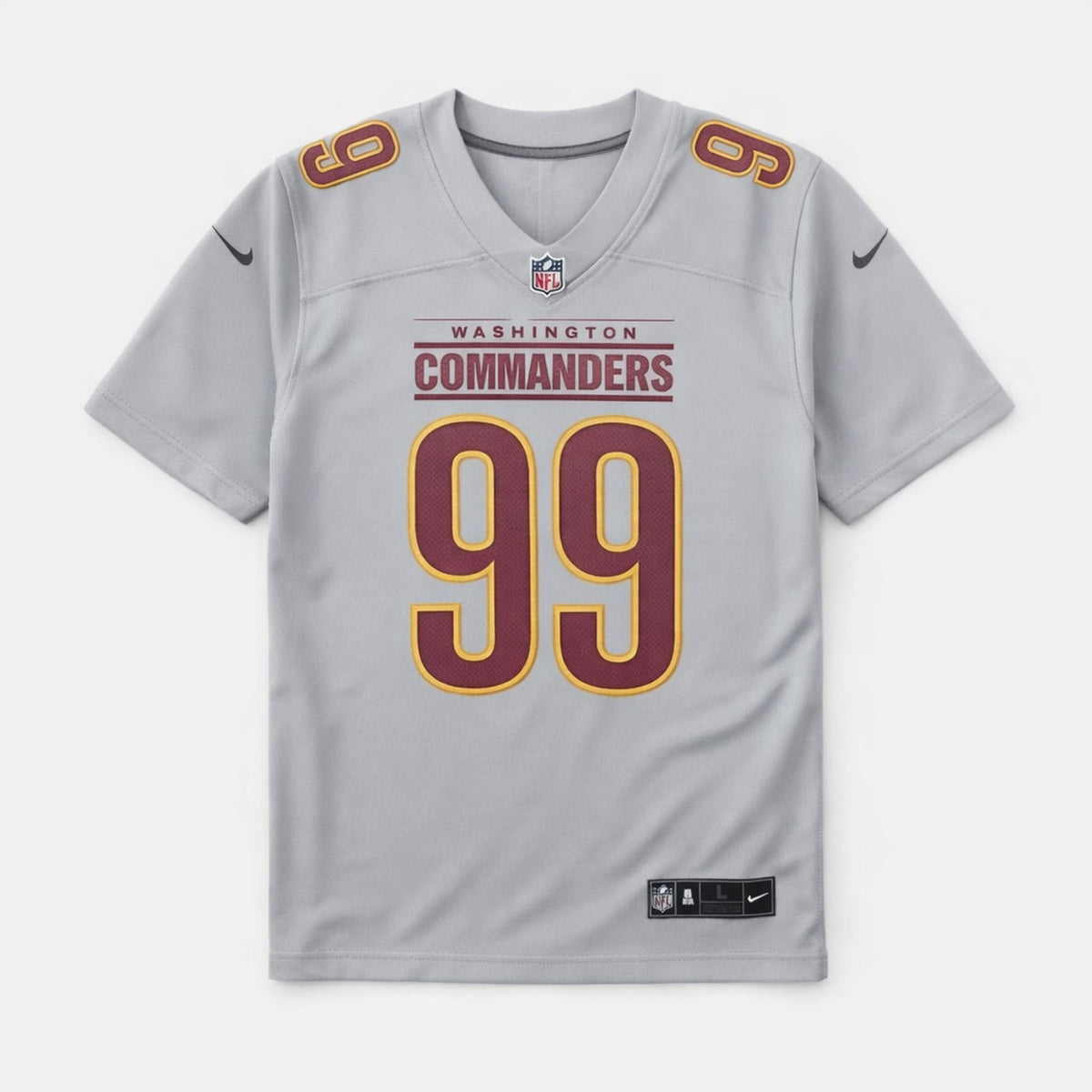 Young 99 Gray Washington Football Jersey - 1