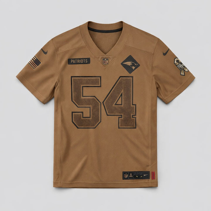 Bruschi 54 Patriots Salute To Service Football Jersey