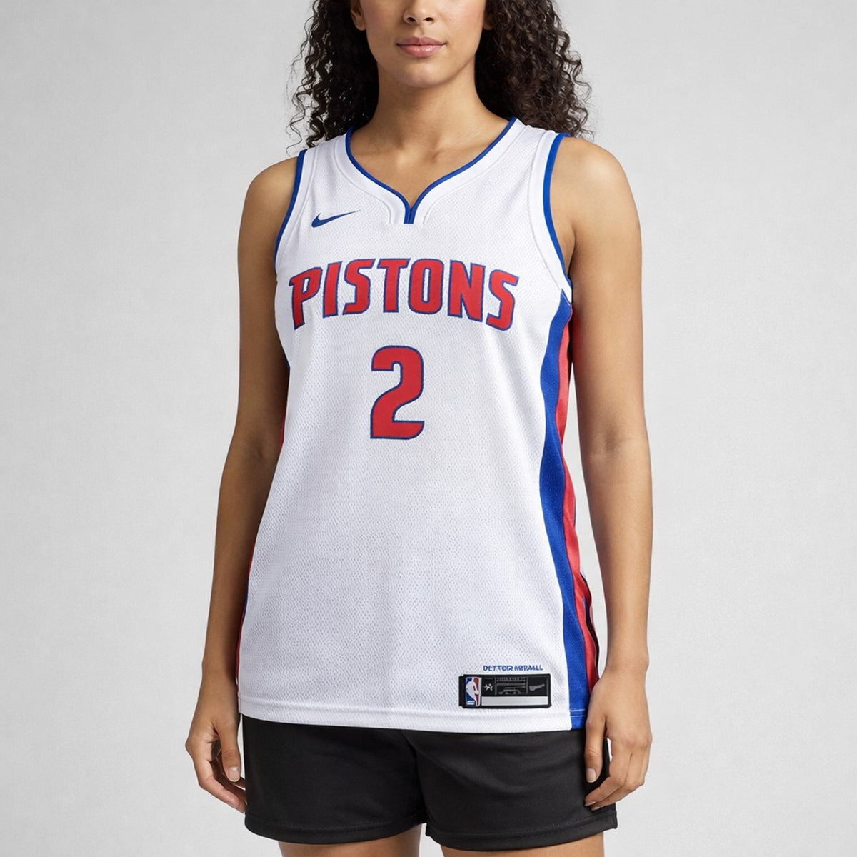 Cunningham 2 Detroit Pistons White Basketball Jersey - 5