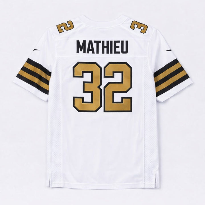 Mathieu 32 Saints Football Jersey White