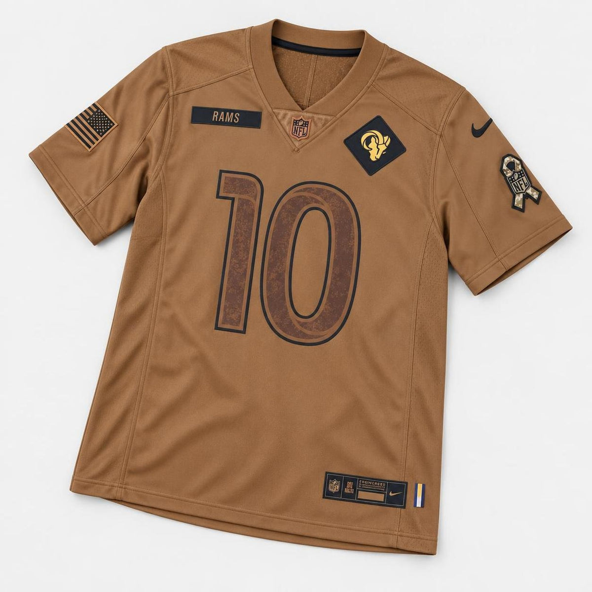 Kupp 10 Rams Brown Football Jersey - 3