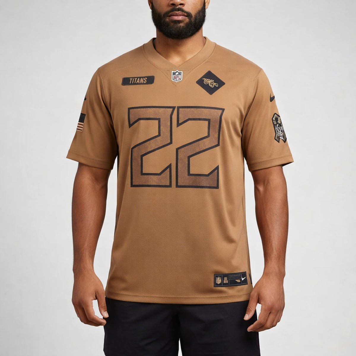 Henry 22 Tennessee Brown Football Jersey - 4