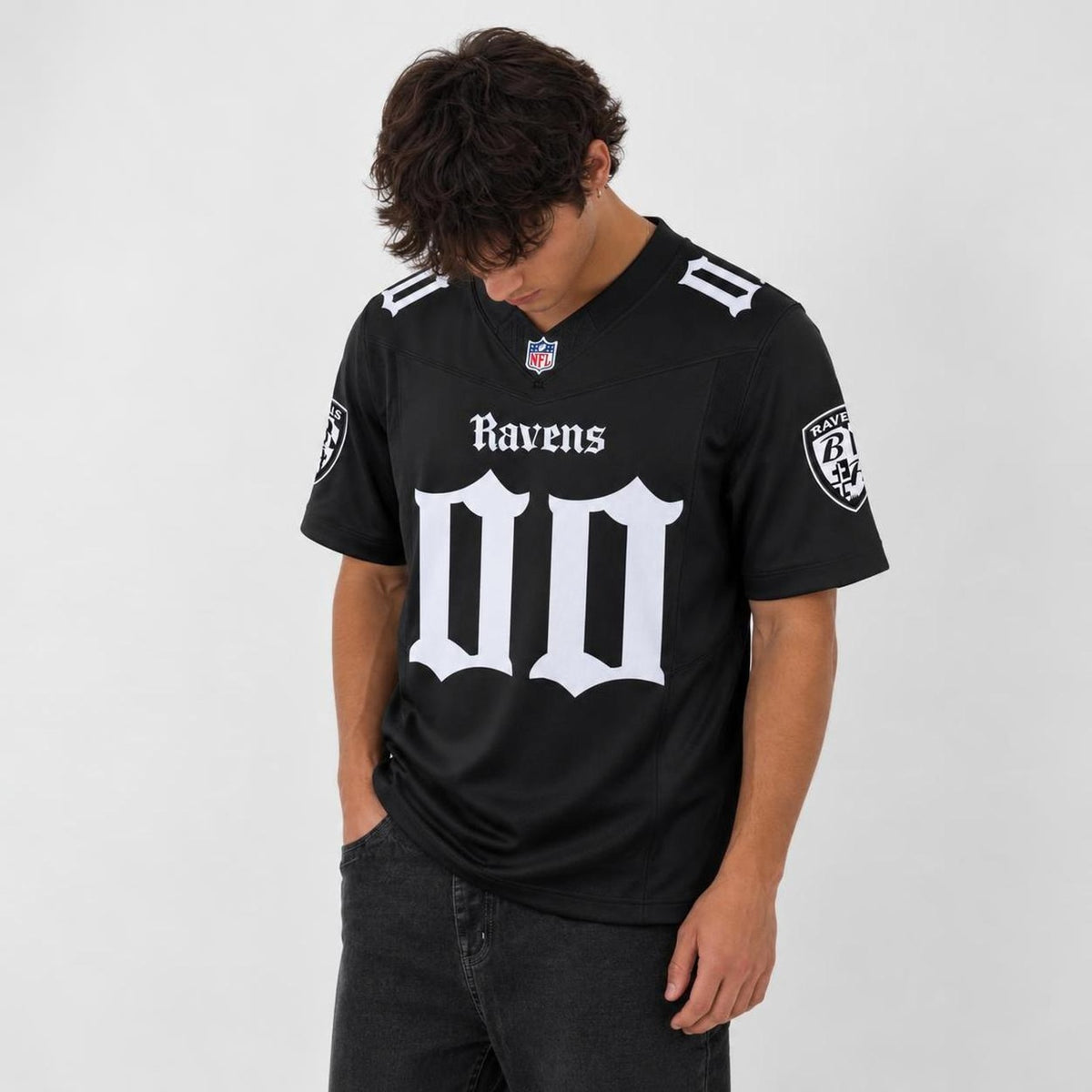 Gothic Bird 00 Football Jersey - Custom Name and Number - 3