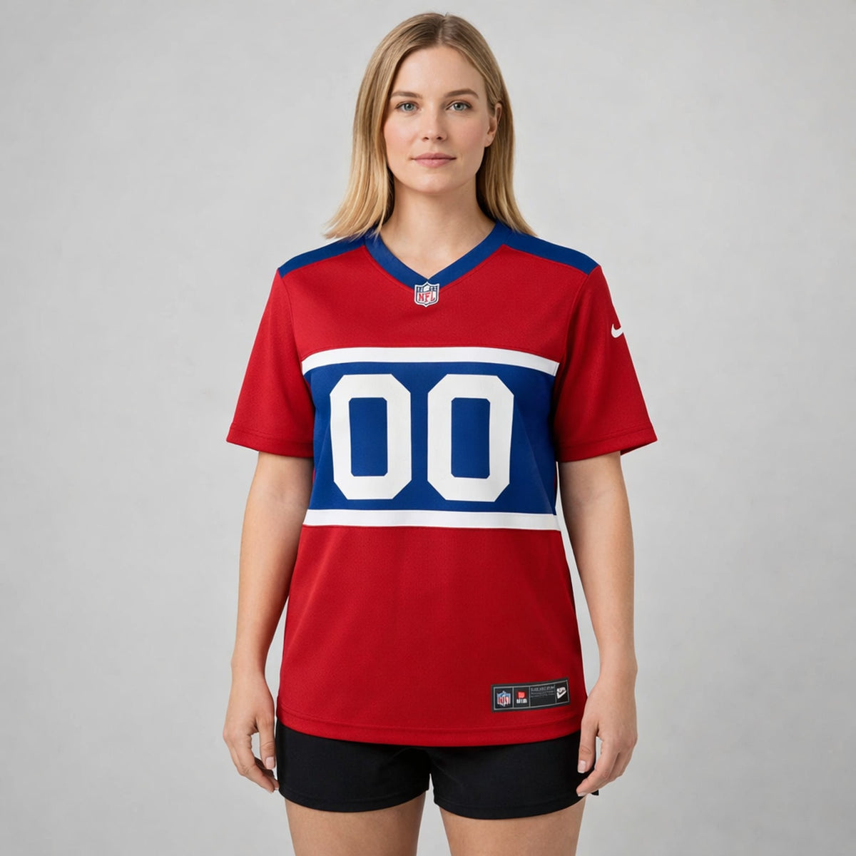 Red Blue Custom Football Jersey – Name and Number - 5