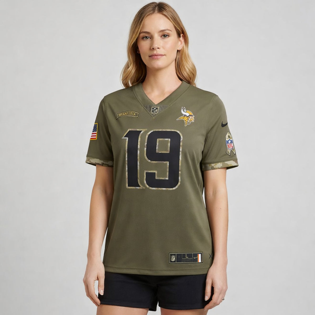 Thielen 19 Minnesota Vikings Salute To Service Football Jersey - 5