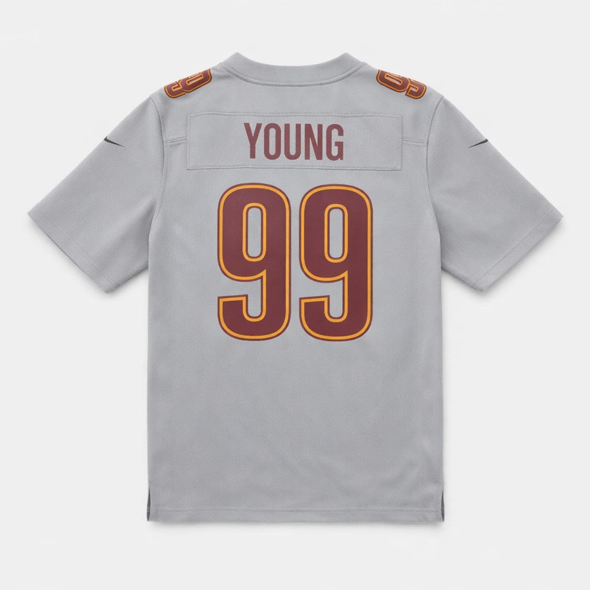 Young 99 Gray Washington Football Jersey - 2