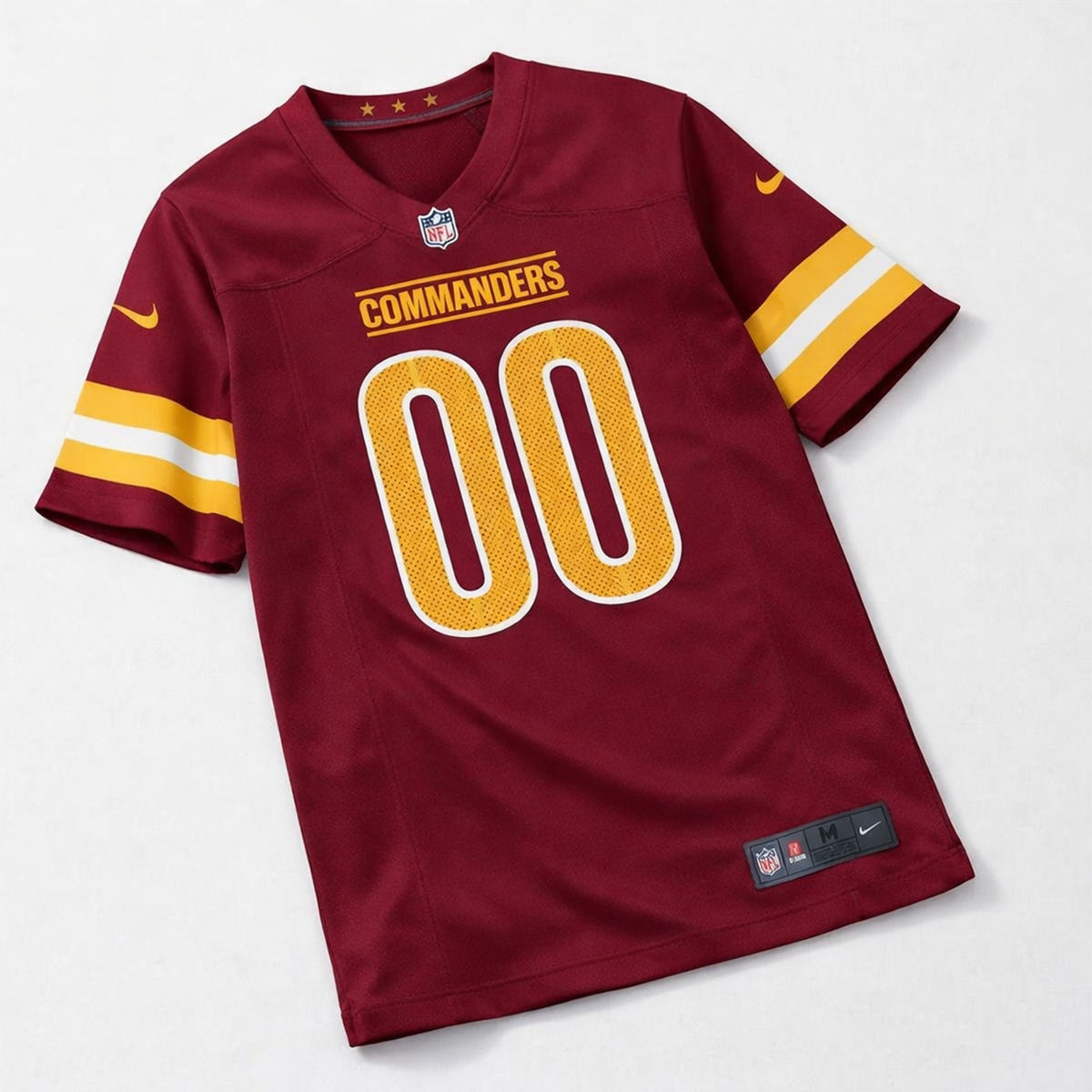 Burgundy Commanders Football Jersey – Custom Name and Number - 3