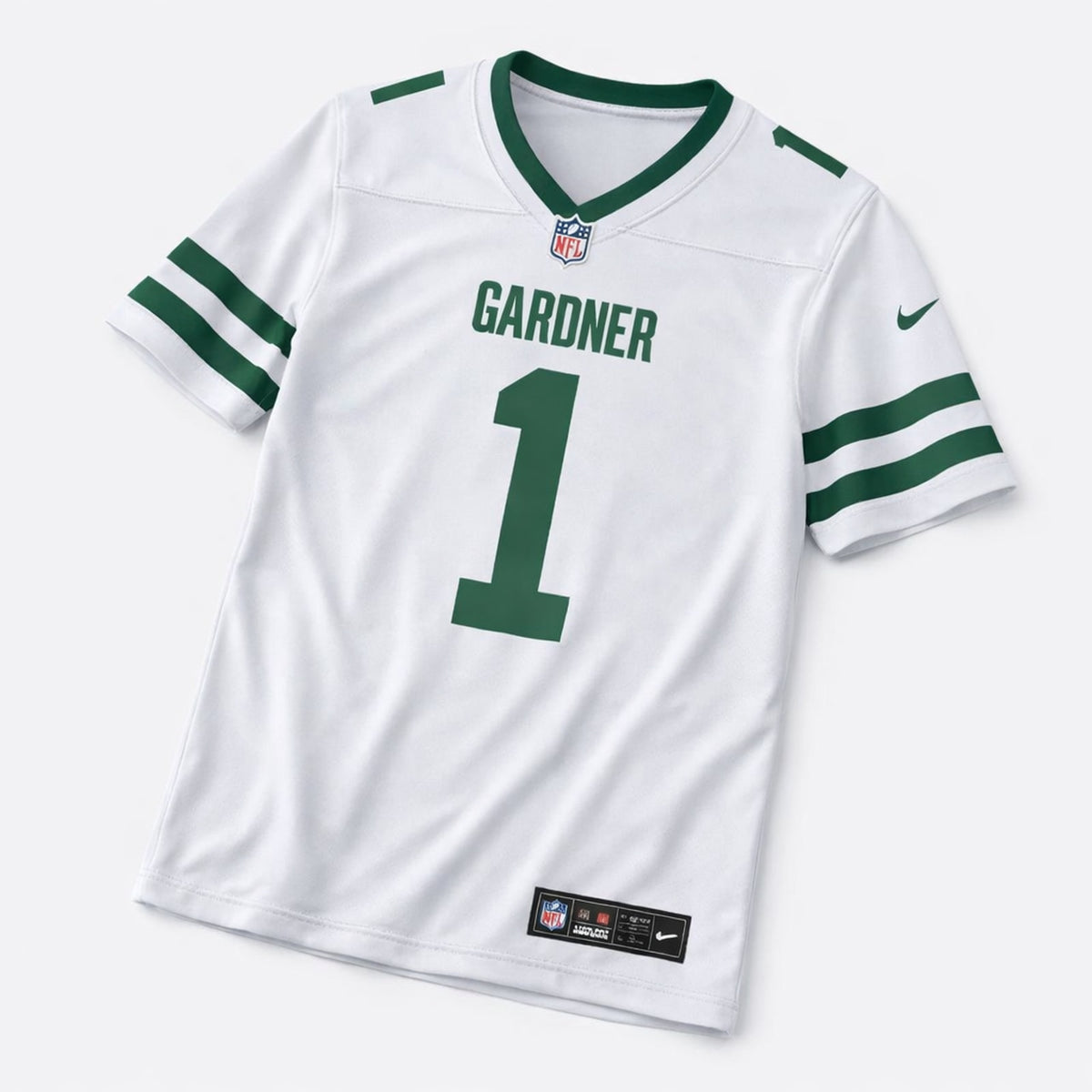 Gardner 1 White Football Jersey - 3