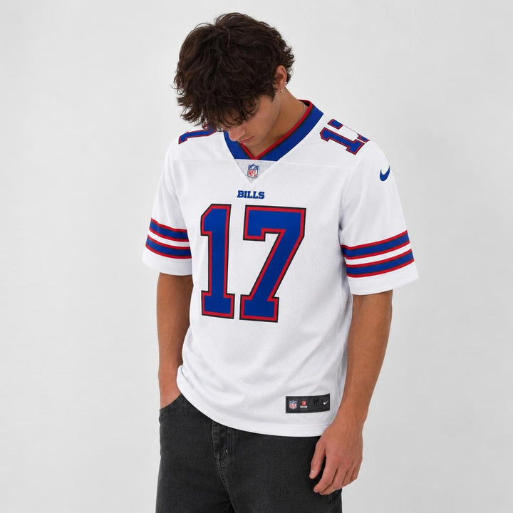 Allen 17 Bills White Football Jersey