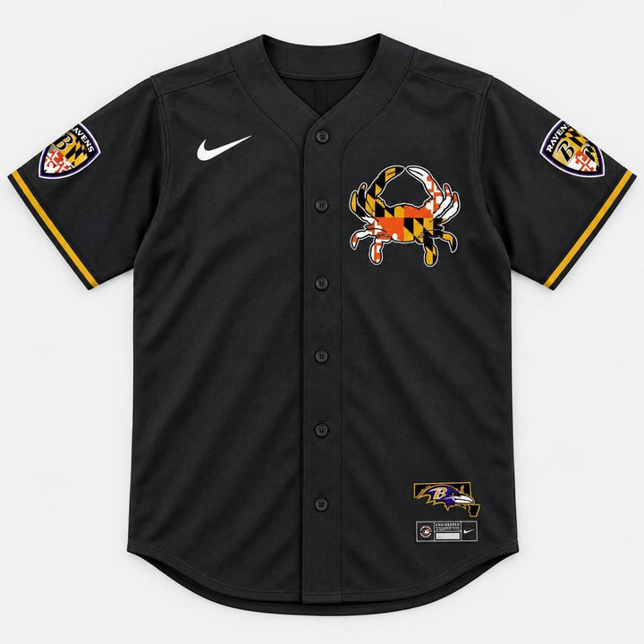 Bird Crest Baseball Jersey - Custom Name and Number