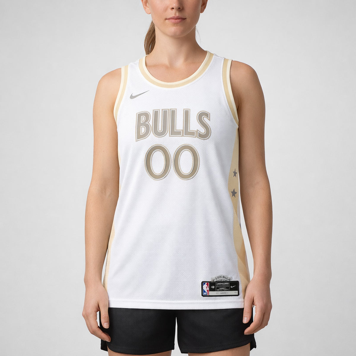 Bulls White City Edition Basketball Jersey - 5
