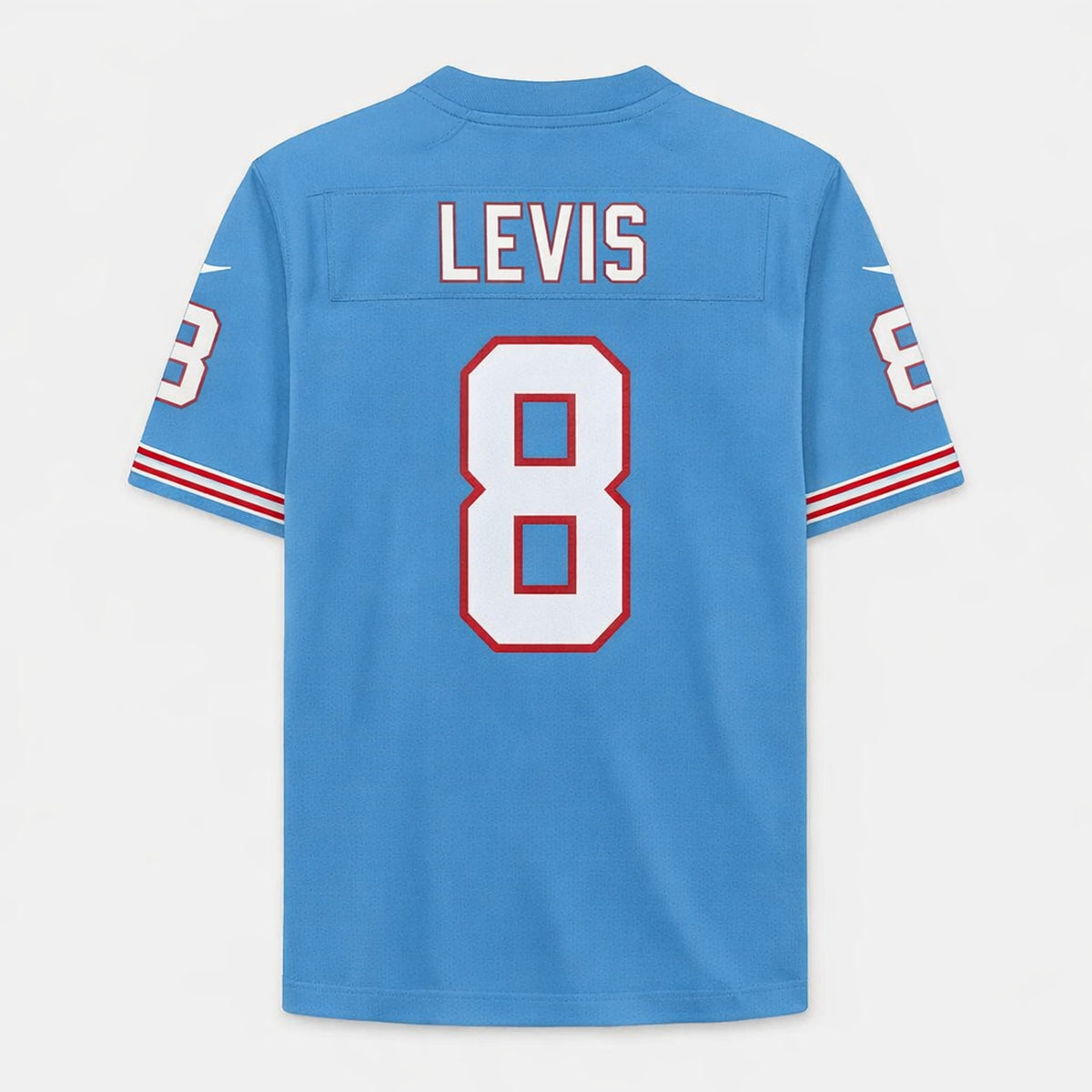 Levis 8 Tennessee Light Blue Football Jersey - 2