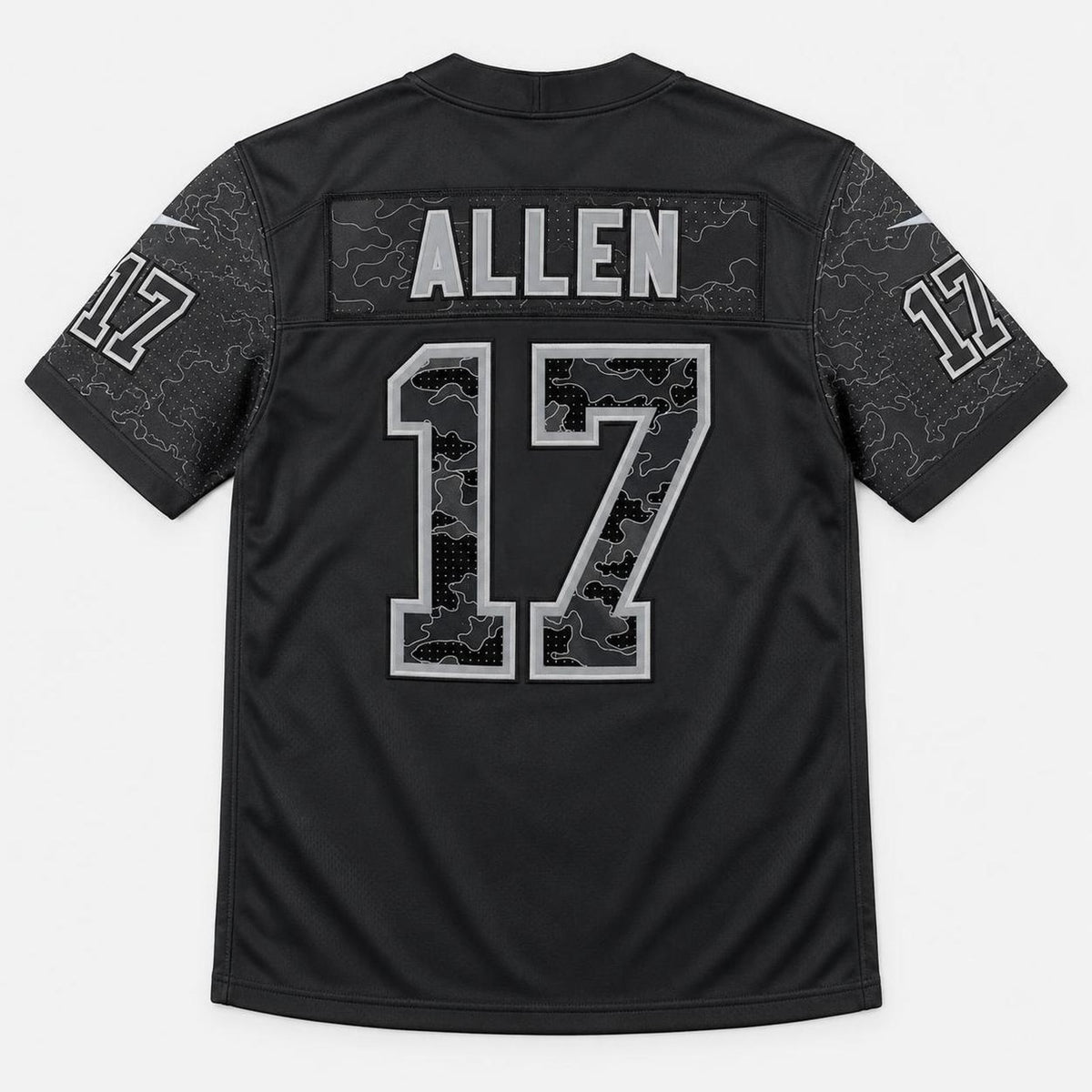 Allen 17 Buffalo Black Football Jersey - 2