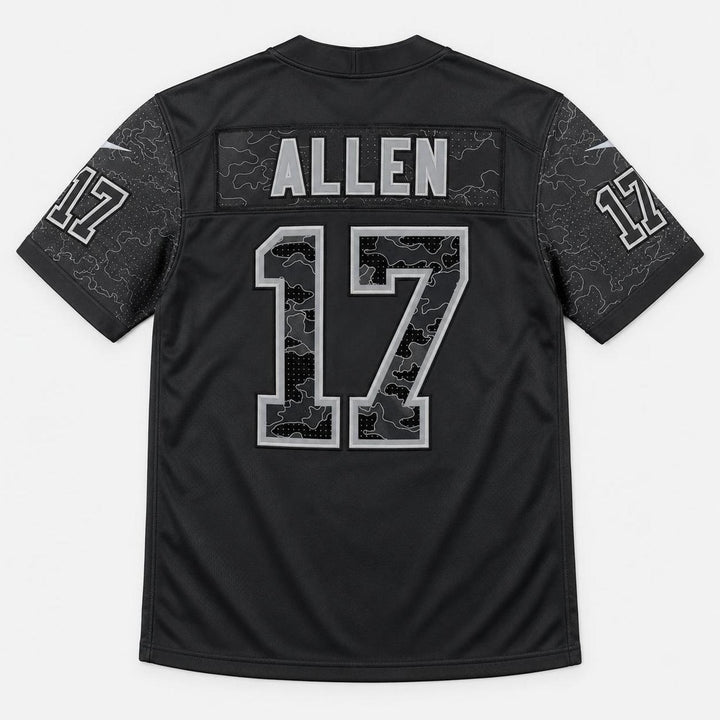 Allen 17 Buffalo Black Football Jersey